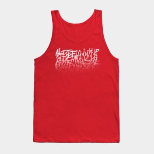 Urban Calligraphy Letters Illustration for Street Art and Graffiti Lovers Tank Top